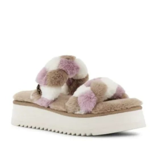 NEW Koolaburra by UGG Ya-Baby Slide Sandals Slip-On Platform Amphora Size 8 - Picture 1 of 6
